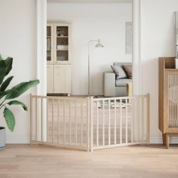 Barrière pour chien pliable 2 panneaux 160 cm bois sapin massif 561481561481