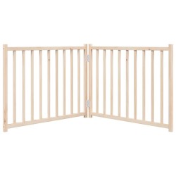 Barrière pour chien pliable 2 panneaux 160 cm bois sapin massif 561481561481