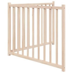 Barrière pour chien pliable 2 panneaux 160 cm bois sapin massif 561481561481
