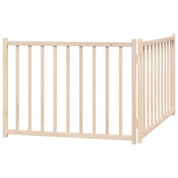 Barrière pour chien pliable 2 panneaux 160 cm bois sapin massif 561481561481
