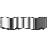 Porte pour chien pliable à 4 panneaux, noire, 320 cm, bois de peuplier 561483561483
