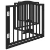 Porte pour chien pliable à 4 panneaux, noire, 320 cm, bois de peuplier 561483561483
