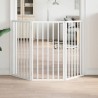 Barrière pour chien pliable à 3 panneaux Blanc 150 cm Bois de peuplier 561484561484