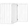 Barrière pour chien pliable à 3 panneaux Blanc 150 cm Bois de peuplier 561484561484