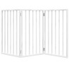 Barrière pour chien pliable à 3 panneaux Blanc 150 cm Bois de peuplier 561484561484