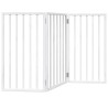 Barrière pour chien pliable à 3 panneaux Blanc 150 cm Bois de peuplier 561484561484