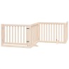 Barrière pour chien avec porte pliable 4 panneaux 320 cm Bois de peuplier 561485561485