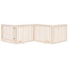 Barrière pour chien avec porte pliable 4 panneaux 320 cm Bois de peuplier 561485561485