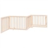Barrière pour chien avec porte pliable 4 panneaux 320 cm Bois de peuplier 561485561485