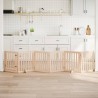Barrière pour chien avec porte pliable 6 panneaux 300 cm Bois de peuplier 561487561487