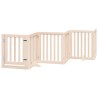 Barrière pour chien avec porte pliable 6 panneaux 300 cm Bois de peuplier 561487561487