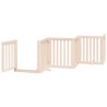 Barrière pour chien avec porte pliable 6 panneaux 300 cm Bois de peuplier 561487561487