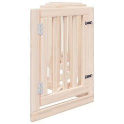 Barrière pour chien avec porte pliable 6 panneaux 300 cm Bois de peuplier 561487561487
