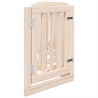 Barrière pour chien avec porte pliable 6 panneaux 300 cm Bois de peuplier 561487561487