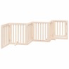 Barrière pour chien avec porte pliable 6 panneaux 300 cm Bois de peuplier 561487561487