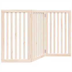 Barrière pour chien pliable à 3 panneaux 150 cm Bois de peuplier 561488561488