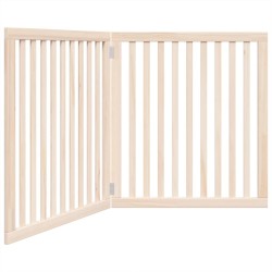 Barrière pour chien pliable 2 panneaux 160 cm bois de peuplier 561490561490