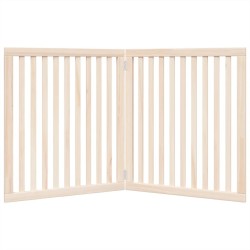 Barrière pour chien pliable 2 panneaux 160 cm bois de peuplier 561490561490
