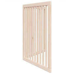 Barrière pour chien pliable 2 panneaux 160 cm bois de peuplier 561490561490