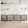 Barrière pour chiens avec porte 4 panneaux bois de peuplier 561491561491