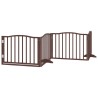 Barrière pour chiens avec porte 4 panneaux bois de peuplier 561491561491