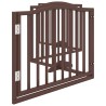 Barrière pour chiens avec porte 4 panneaux bois de peuplier 561491561491