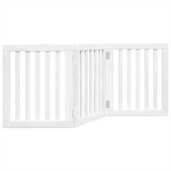Barrière pour chien pliable 3 panneaux 150 cm bois de peuplier 561493561493