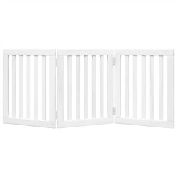 Barrière pour chien pliable 3 panneaux 150 cm bois de peuplier 561493561493