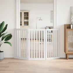 Barrière pour chien pliable 3 panneaux 150 cm bois de peuplier 561494561494