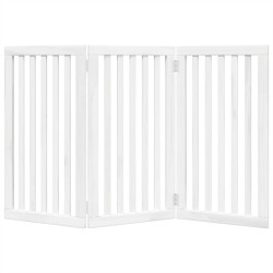 Barrière pour chien pliable 3 panneaux 150 cm bois de peuplier 561494561494