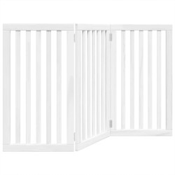 Barrière pour chien pliable 3 panneaux 150 cm bois de peuplier 561494561494