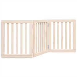 Barrière pour chien pliable à 3 panneaux 150 cm Bois de peuplier 561495561495