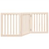Barrière pour chien pliable à 3 panneaux 150 cm Bois de peuplier 561495561495