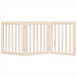 Barrière pour chien pliable à 3 panneaux 150 cm Bois de peuplier 561495561495