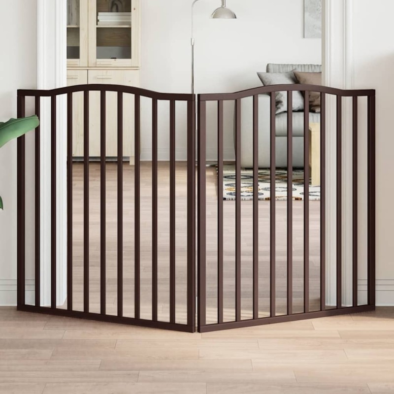 Barrière pour chien pliable 2 panneaux 160 cm bois de peuplier 561496561496