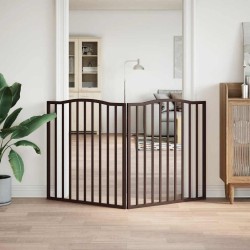 Barrière pour chien pliable 2 panneaux 160 cm bois de peuplier 561496561496
