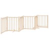 Barrière pour chiens avec porte 6 panneaux bois de sapin massif 561497561497