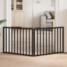 Barrière pour chien pliable à 2 panneaux Noir 160 cm Bois de peuplier 561500561500