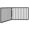 Barrière pour chien pliable à 2 panneaux Noir 160 cm Bois de peuplier 561500561500