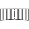 Barrière pour chien pliable à 2 panneaux Noir 160 cm Bois de peuplier 561500561500
