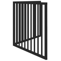 Barrière pour chien pliable à 2 panneaux Noir 160 cm Bois de peuplier 561500561500
