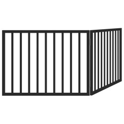 Barrière pour chien pliable à 2 panneaux Noir 160 cm Bois de peuplier 561500561500
