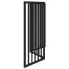 Barrière pour chien pliable 3 panneaux noir bois de peuplier 561502561502