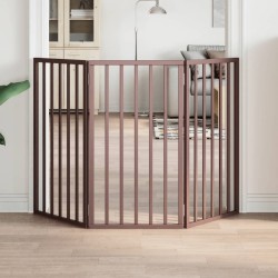 Barrière pour chien pliable 3 panneaux 150 cm bois de peuplier 561504561504