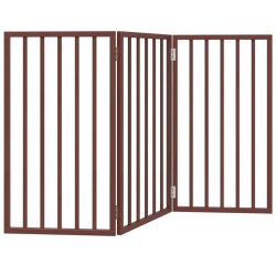 Barrière pour chien pliable 3 panneaux 150 cm bois de peuplier 561504561504