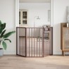 Barrière pour chien pliable 3 panneaux 150 cm bois de peuplier 561504561504