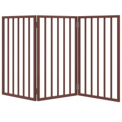 Barrière pour chien pliable 3 panneaux 150 cm bois de peuplier 561504561504