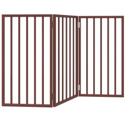 Barrière pour chien pliable 3 panneaux 150 cm bois de peuplier 561504561504