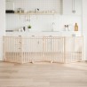 Barrière pour chien avec porte pliable 4 panneaux 320 cm Bois massif Sapin 561505561505