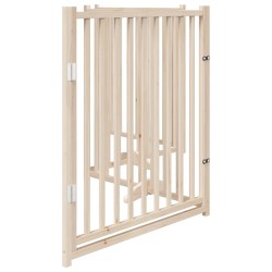 Barrière pour chien avec porte pliable 4 panneaux 320 cm Bois massif Sapin 561505561505